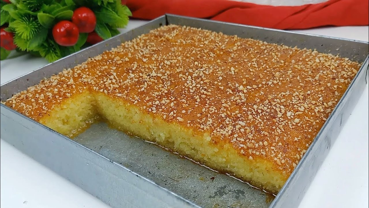 نوضي دوكا كيما راكي حضري هاد البسبوسة الخفيفة و المشربة غير بحبة بيض .. و جبتلكم عرض هايل ✅✅✅