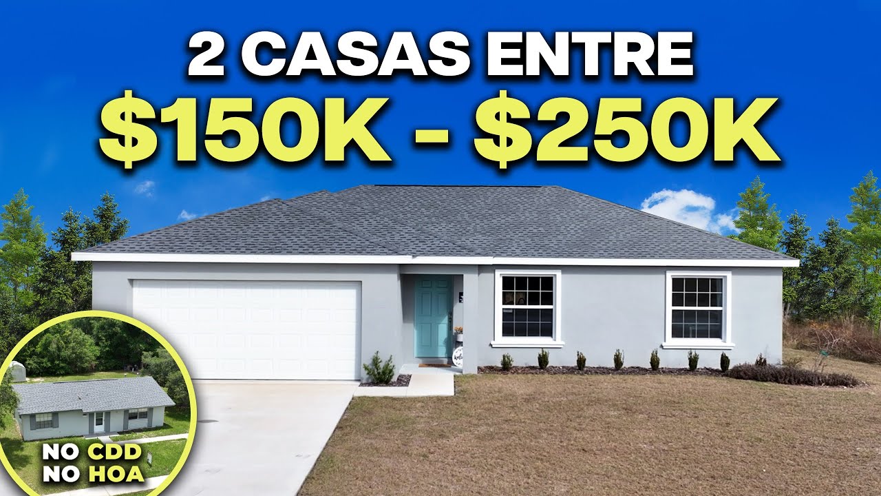 ¡Descubre 2 Casas BARATAS en Ocala SIN HOA ni CDD! 🏡💰 Diferentes Precios y Tamaños 🔥