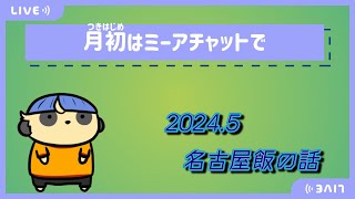 【雑談】月初はミーアチャットで【#1 名古屋飯】