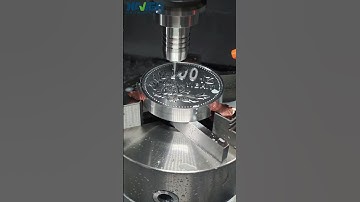 Xaiver CNC machined big coin  #cnc #cncsoftware #cncmachining #machiningprocess #aluminummachining