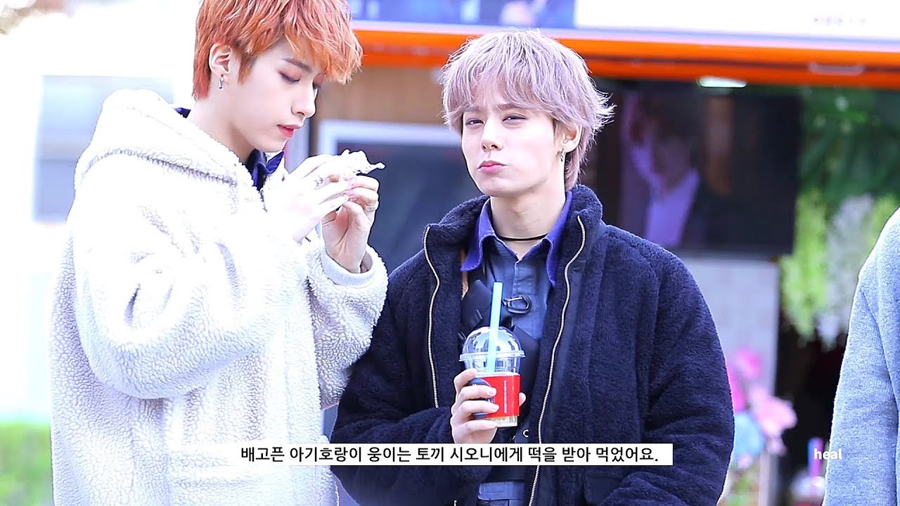 191029 원어스 환웅 더쇼 미니팬미팅 떡 뇸뇸 먹방 직캠