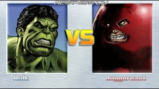 hulk vs juggernaut | mugen 1.1|