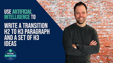 Use Frase AI to Write H3 Titles + Transition Paragraphs for Your Blog Posts