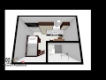 Mini Piso 4x3, 12 m2 Modelo gratis con Medidas; Apartaestudio para alquiler!!