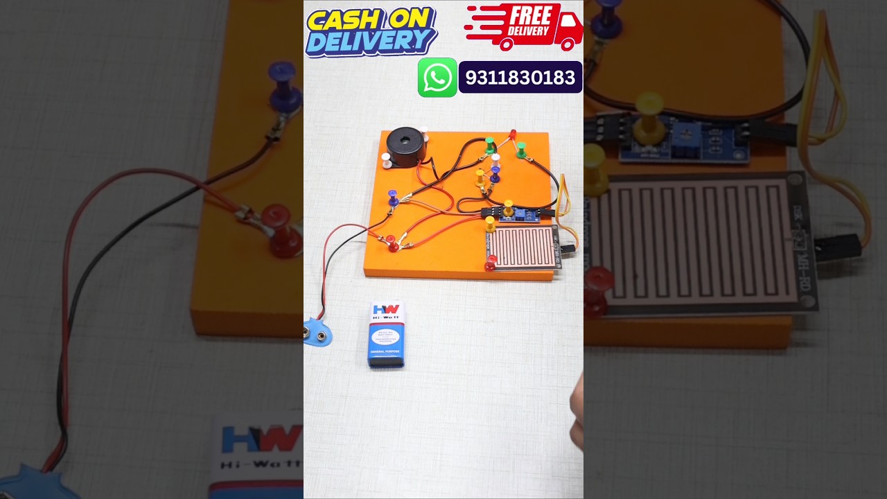 DIY Rain Alarm Foam kit Science Project Working Model For Students #shortsviral #youtube #shorts