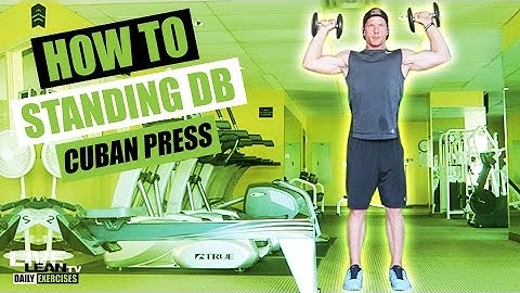 How To Do A STANDING DUMBBELL CUBAN PRESS | Exercise Demonstration Video and Guide