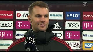 “ Ja war auch so!‘‘ Manuel Neuer im Interview! | Bayern - Wolfsburg 4:0