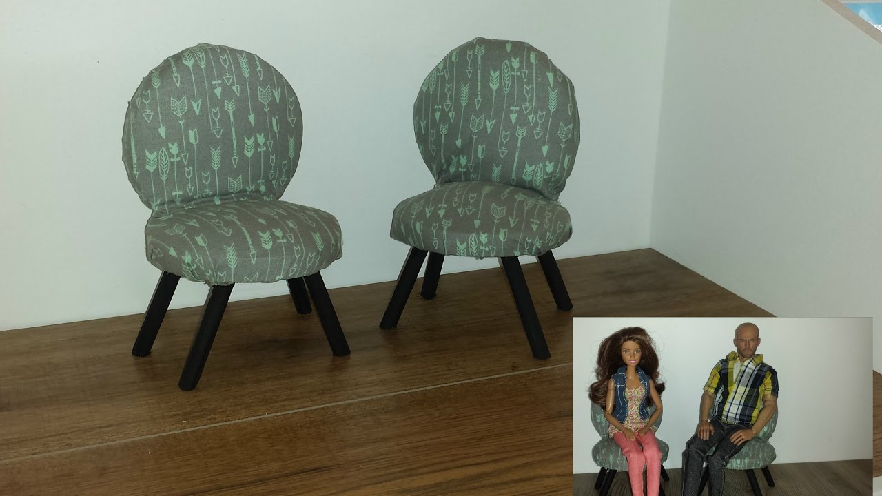 How to make 2 Round Doll Chairs YouTube
