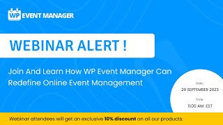 Learn How To Grow Your Event Business By 2X With WP Event Manager