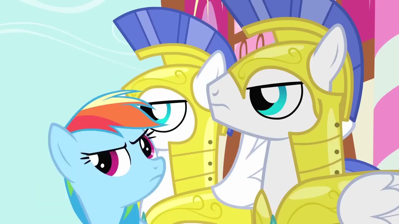 Rainbow Dash teases the Canterlot Royal Guards