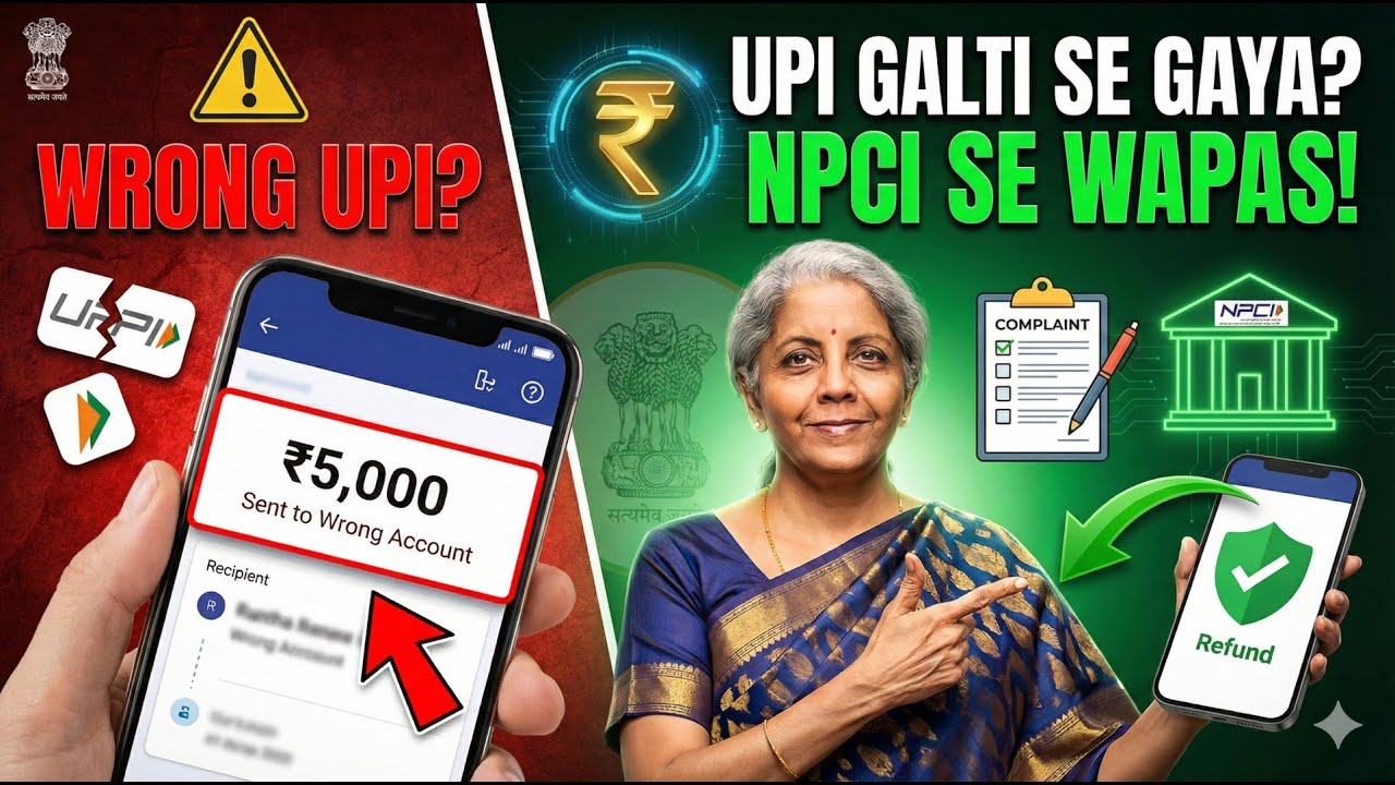 Wrong UPI Transfer? Get Your Money Back ! NPCI Complaint Process Explained