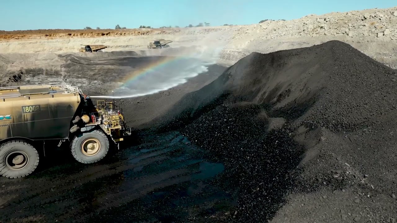 Historic vision of first coal being extracted from New Acland Mine Stage 3.