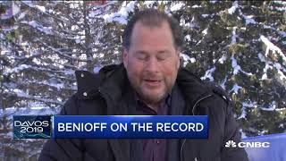 Marc Benioff says San Francisco is still an inequality 'train wreck' - Davos 2019
