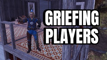 Griefing players and destroying bases on low level troll account (fallout 76 pvp)