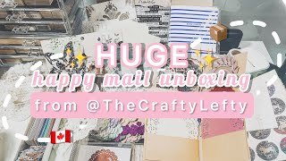 ✨ HUGE happy mail unboxing from @TheCraftyLefty  ✨ | asmr unboxing