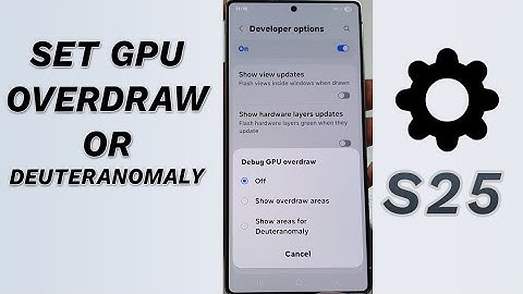 ⚙️ Enable GPU Overdraw or Deuteranomaly View on Galaxy S25 Series – Developer Tips You Need! 🚀