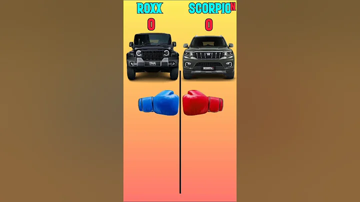 THAR ROXX VS SCORPIO N #trending #automobile #thar #shortsfeed #shorts #scorpio #comparison