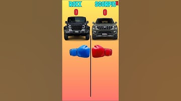 THAR ROXX VS SCORPIO N #trending #automobile #thar #shortsfeed #shorts #scorpio #comparison