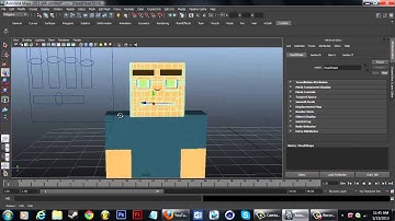 Autodesk Maya: Creating Rounded Minecraft Rig Mouths & Customizing the Interface