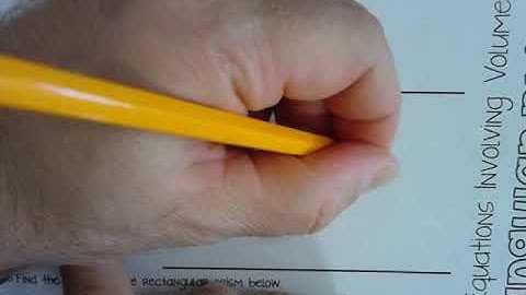 15.3 Solving Volume Equations