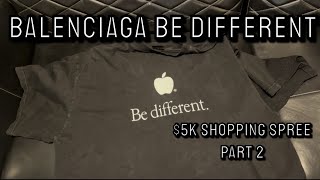 Balenciage Be Different Apple T-Shirt 'Black' ( Full Review