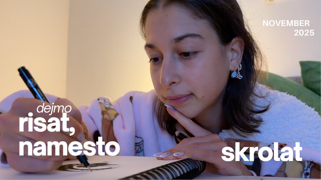 November challenge (vlog style) - koliko ur mi uspe risati v enem mesecu?