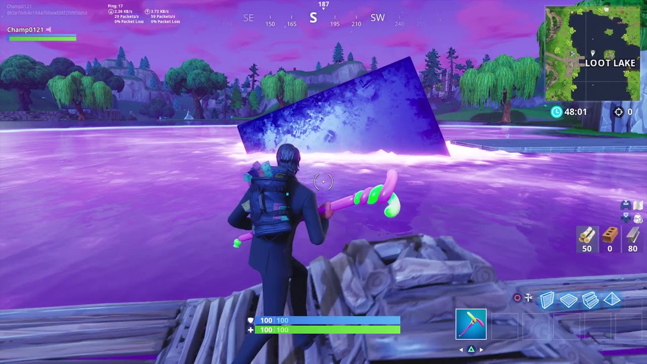 Fortnite Cube Dissolves into Loot Lake