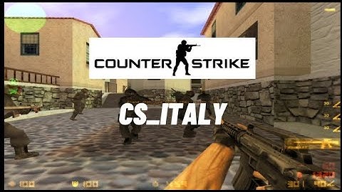 Counter-Strike BETA 7.1 - GamePlay PC cs_italy with Bots Level Godlike Year 2000