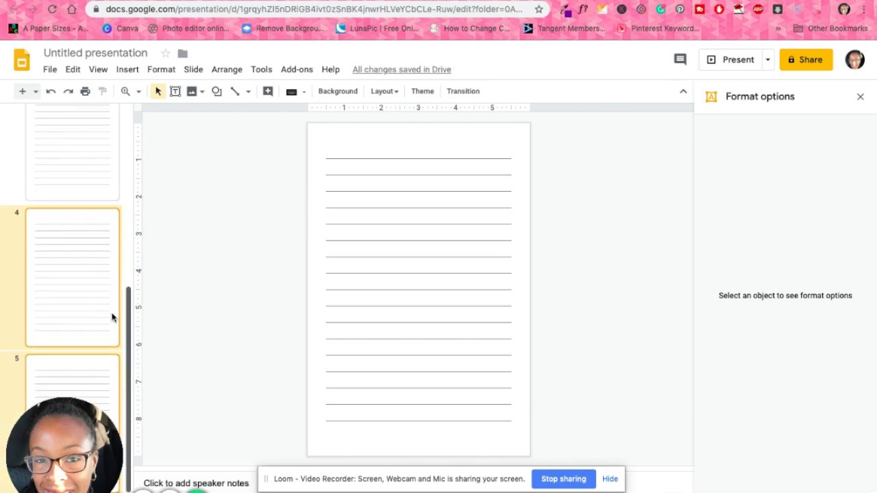 How To Create Blank Lined Journal Pages Using Google Slides Youtube