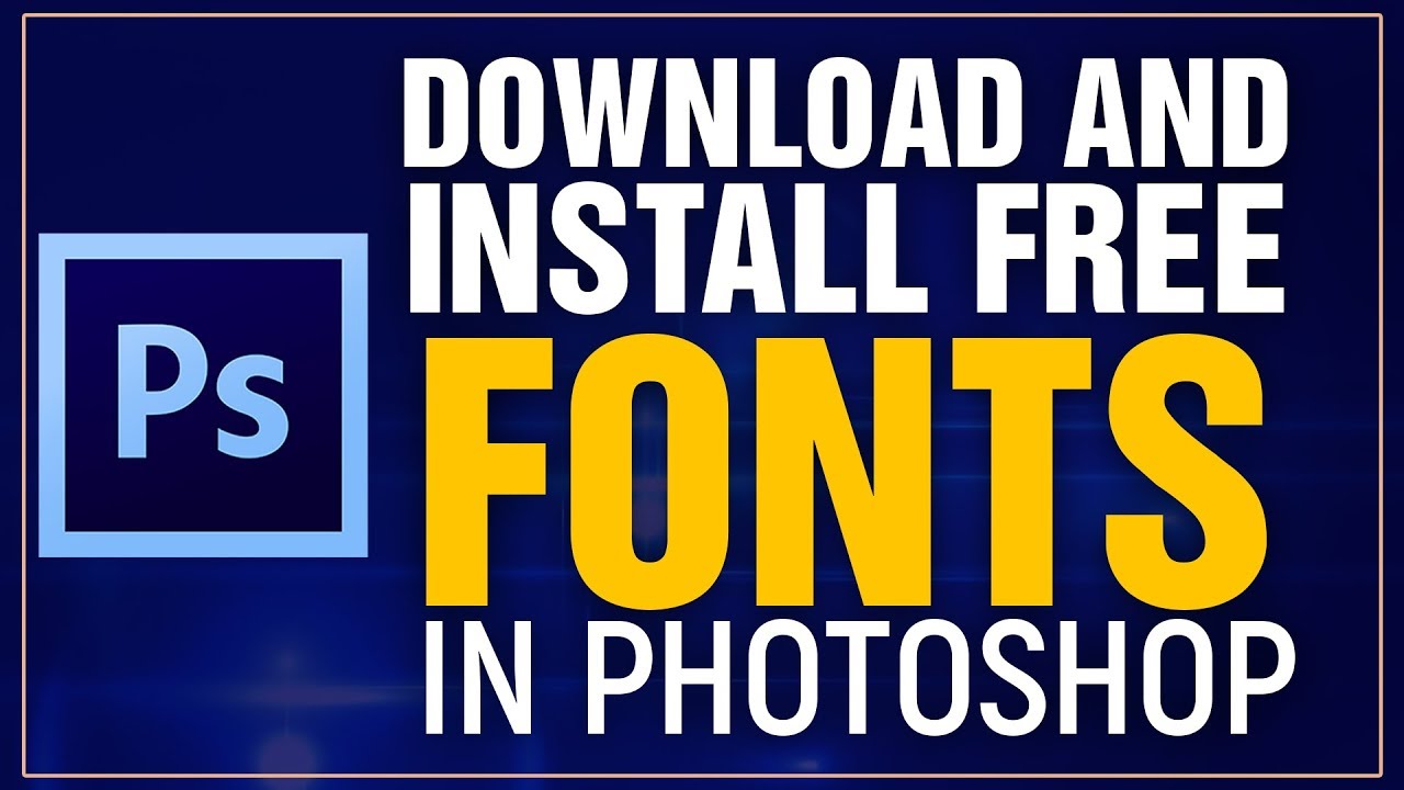 photoshop cs6 fonts download