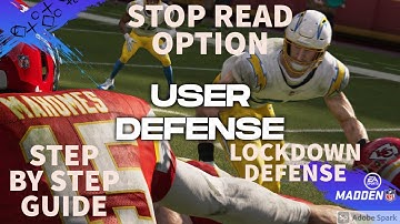 HOW TO STOP QB DRAW AND READ OPTION!! STEP BY STEP GUIDE. LOCKDOWN DEFENSE