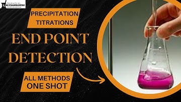 End Point Detection in Precipitation Titrations! Mohr