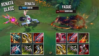 RENATA GLASC vs YASUO FULL BUILD FIGHTS & Best Moments!
