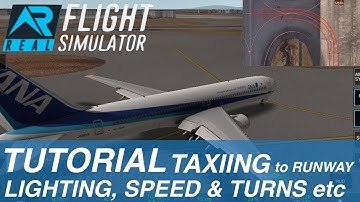 [Real Flight Simulator]Tutorial|Taxi to runway|Basic rules and settings|