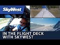 In the flight deck with skywest