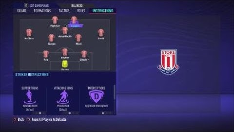 FIFA 21 Custom Tactics - Recreate  3-4-1-2  of Stoke  + Instructions - Replicate real system