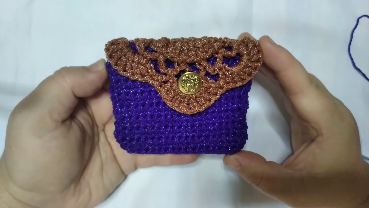 πλεκτο boho πορτοφόλι με βελονάκι & για αρχάριες.knitted boho purse with  crochet Irene crochet - YouTube