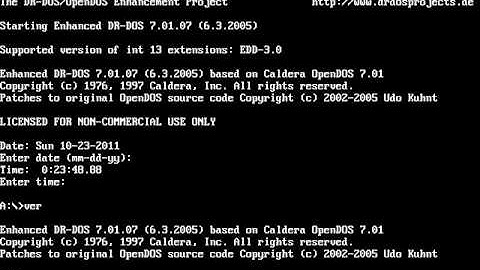 Booting DR-DOS 7.1.7