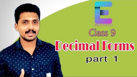 Class 9 Maths Chapter 2 - Decimal forms part 1