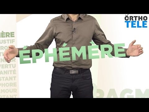 Vidéo: Que signifie éphémère ?