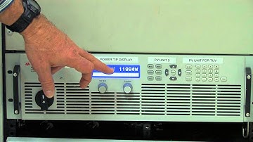 Testing a 3 phase 12 Kilowatt Solar Inverter Using a PV Simulator and IntegraVision PA