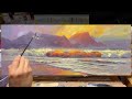 Painting a Sunset Wave