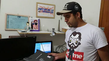 Como usar um monitor no notebook que está com a tela quebrada?