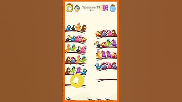 bird sort color puzzle game #gameplay #games #gaming #colors #birds #shortvideo #shorts
