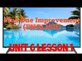Plus One Improvement (ENGLISH) Unit 6 lesson 1
