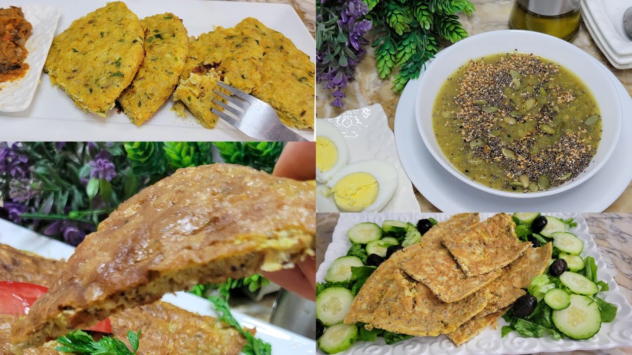 4افكار لوصفات صحية قوية فطور غدا وعشا بلاخبز بلاغلوتين