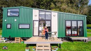 She Lives Off The Grid in her Custom Tiny House
