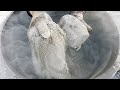 💨🪨Dust Clouds + Water Sounds=Perfection🎧Very Dusty Soft Pure Sand Water Crumbling🤤#pasteplay #insane