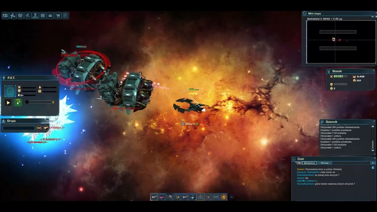 DarkOrbit - Deep Space Echoes Gate lvl 31-35 Gameplay