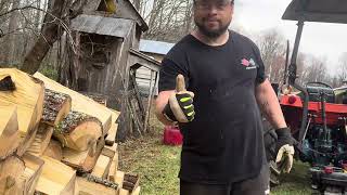 Operating a Yard Machine 24 Ton Log Splitter